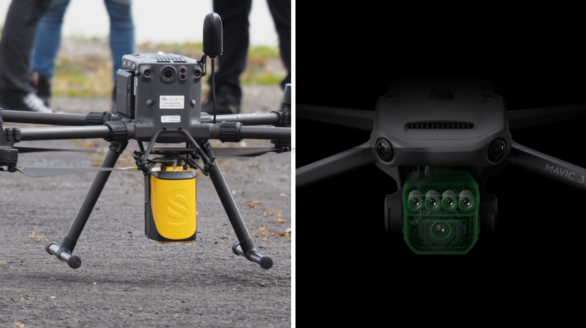 Differences between RGB and LiDAR sensors HPDRONES